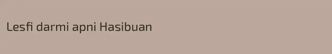 Lesfi darmi apni Hasibuan